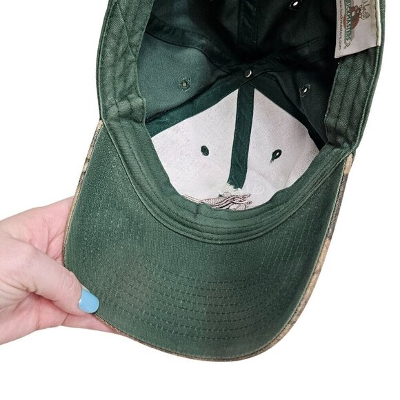 Buckmasters Green Camo Hunting Baseball Cap Hook Loop Closure Deer‎ Embroidery - Picture 3 of 6